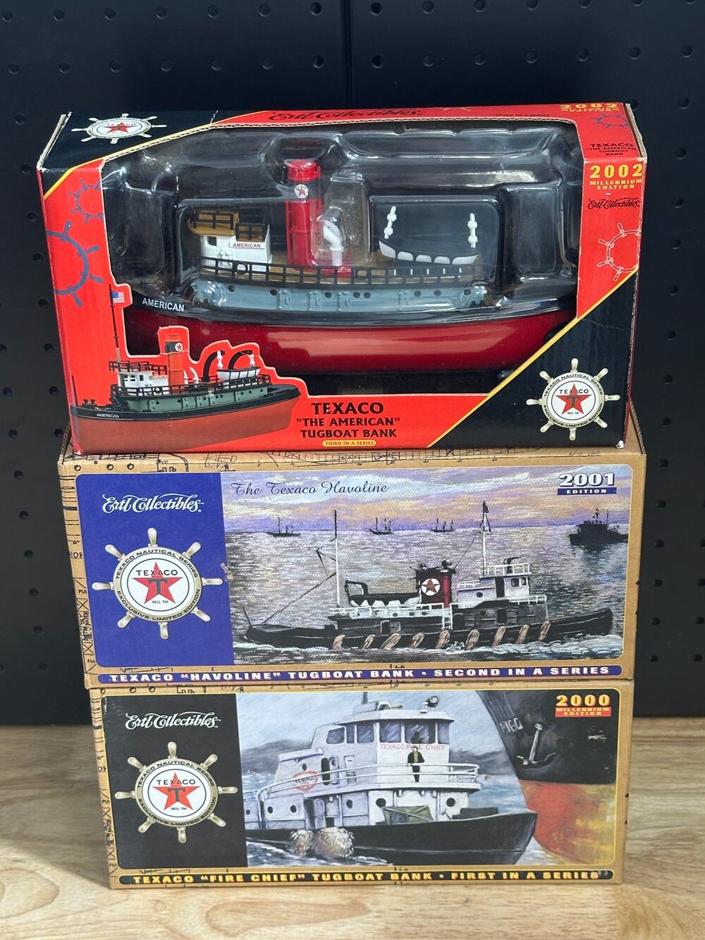 Lot Of 3 Texaco Boat Banks